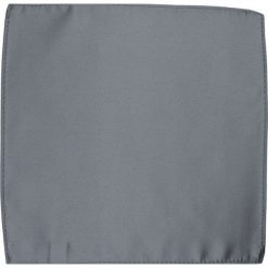 Elegancka, Męska Poszetka - ALTIES - Popiel POSZALTTANIA0088. Szare poszetki męskie Alties, bez wzorów, z materiału, eleganckie. Za 16,90 zł.