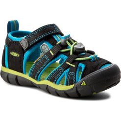Sandały chłopięce: Sandały KEEN – Seacamp II Cnx 1016426 Black/Blue Danube