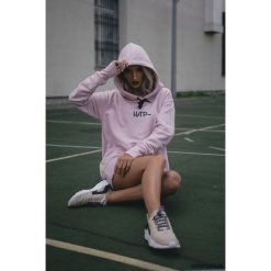 Bluzy damskie: Bluza Damska Hoodie Classic Powder Pink