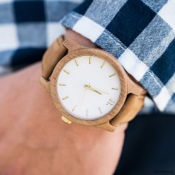 Drewniany zegarek męski classic 43 mm n018. Szare zegarki męskie Pakamera. Za 339,00 zł.
