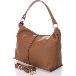 Torebki klasyczne damskie: Skórzana torebka w kolorze brązowym – 33 x 27 x 13 cm
