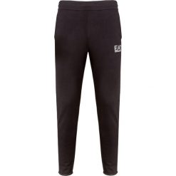 Spodnie dresowe EA7 EMPORIO ARMANI. Czarne spodnie męskie EA7 Emporio Armani, z nadrukiem, z bawełny. Za 480,00 zł.