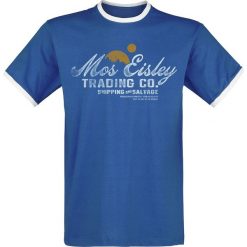 T-shirty męskie: Star Wars Mos Eisley Trading T-Shirt niebieski/biały