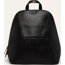 Answear - Plecak. Czarne plecaki damskie ANSWEAR, bez wzorów, ze skóry ekologicznej, eleganckie. W wyprzedaży za 59,90 zł.