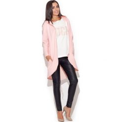 Różowa Bluza na Zamek z Kapturem. Różowe piżamy damskie Molly.pl, s, bez wzorów, z dzianiny. Za 135,90 zł.