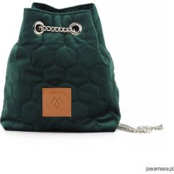 Mały worek Mili Glam Bag 2 - zielona. Zielone torebki klasyczne damskie Pakamera, bez wzorów, na ramię, bez dodatków. Za 119,00 zł.