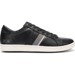 U.S. Polo Assn Icon1 Club Tenisówki Czarny. Czarne trampki męskie U.S. Polo Assn., bez wzorów, ze skóry, bez zapięcia. Za 378,95 zł.