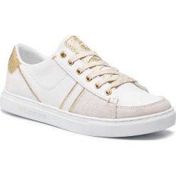 Sneakersy TRUSSARDI JEANS - 79A00311 W007. Białe półbuty damskie Trussardi Jeans, z jeansu. W wyprzedaży za 439,00 zł.