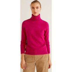 Mango - Sweter Pingpong. Różowe golfy damskie marki Mango, s, z poliesteru, z krótkim rękawem. Za 139,90 zł.
