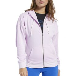 REEBOK TRAINING ESSENTIALS FULL-ZIP HOODIE > FJ2727. Bluzy damskie Reebok, l, bez wzorów, z bawełny, bez rękawów, długie, bez kaptura. Za 199,99 zł.