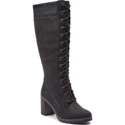 Kozaki TIMBERLAND - Allington 14In Side A1KBU Black. Czarne buty zimowe damskie Timberland, z gumy, na obcasie. W wyprzedaży za 569,00 zł.
