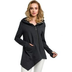 Bluza - grafitowa. Szare bluzy damskie Moe, s, z elastanu. Za 179,00 zł.