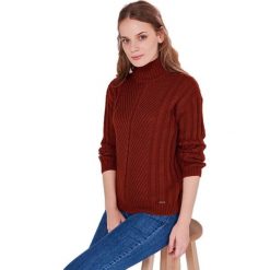 AUDEN CAVILL sweter damski AC18F WKN2003 L bordowy. Czerwone swetry damskie Auden Cavill, l, bez wzorów, bez rękawów, bez kaptura. Za 169,00 zł.