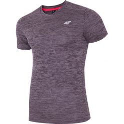T-shirty męskie: Koszulka treningowa męska TSMF302 – czarny melanż