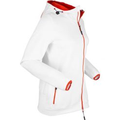 Bluza rozpinana, długi rękaw bonprix biało-czerwona pomarańcza melanż. Bluzy damskie bonprix. Za 79,99 zł.
