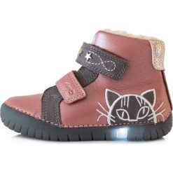 D-D-step buty zimowe dziewczęce 050-13 29 różowe. Różowe buty dziewczęce zimowe D-D-Step, z okrągłym noskiem, bez zapięcia. Za 219,00 zł.