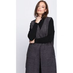 Ciemnoszara Kamizelka Incredible Things. Czarne kamizelki damskie marki Born2be, l, długie. Za 129,99 zł.