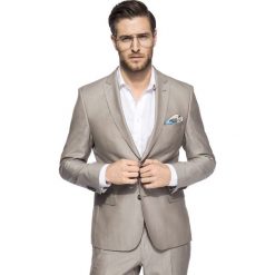 Marynarka AGENORE GGES900228. Brązowe marynarki męskie Giacomo Conti, na lato, m, bez wzorów, z jedwabiu, eleganckie. Za 999,00 zł.