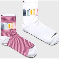 Tommy Hilfiger - Skarpetki (2-pack). Różowe skarpetki damskie marki TOMMY HILFIGER, z elastanu. Za 45,90 zł.