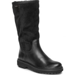 Kozaki GEOX - D Asheely Np Abx D D94AYD 0FF22 C9999 Black. Czarne kozaki damskie Geox, ze skóry, bez obcasa, bez zapięcia. Za 799,00 zł.