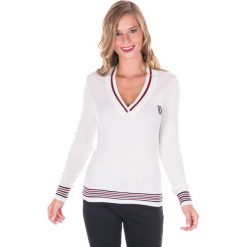 Sweter w kolorze białym. Białe swetry klasyczne damskie marki Giorgio di Mare, xs, z dzianiny. W wyprzedaży za 130,95 zł.