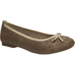 BALERINY JANA 8-22164-26. Brązowe baleriny damskie marki Jana, bez wzorów, bez obcasa. Za 69,99 zł.