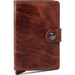 Mały Portfel Męski SECRID - Miniwallet Dutch Marlin MDM Whiskey. Pomarańczowe portfele męskie Secrid, bez wzorów, ze skóry. Za 289,00 zł.