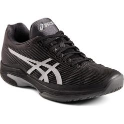 Buty tenisowe Asics Gel Solution Speed męskie na twardą nawierzchnię. Czarne buty sportowe męskie Asics, bez zapięcia, tenisowe. Za 399,99 zł.