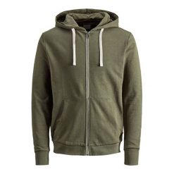 Jack&Jones Męska Bluza Jjeholmen Sweat Zip Hood Noos Olive Night (Rozmiar M). Zielone bluzy męskie marki Jack&Jones, m. W wyprzedaży za 83,00 zł.