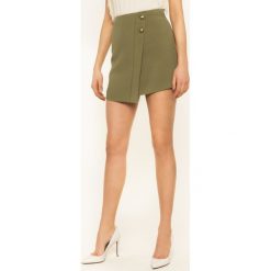 Spódnica trapezowa Patrizia Pepe 8G0170/A5J1-G479. Zielone spódniczki damskie Patrizia Pepe, bez wzorów, z elastanu, mini, trapezowe. W wyprzedaży za 759,00 zł.