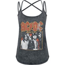 AC/DC EMP Signature Collection Top damski szary. Szare topy damskie marki AC/DC, l, z nadrukiem. Za 79,90 zł.