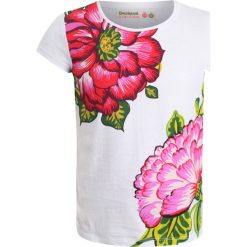Desigual TARTAN Tshirt z nadrukiem white. Białe t-shirty damskie Desigual, z nadrukiem, z bawełny. Za 139,00 zł.