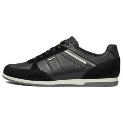 Geox Tenisówki Męskie Renan 43 Czarne. Czarne trampki męskie Geox, bez wzorów, bez zapięcia. Za 479,00 zł.