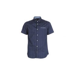 Koszule z krótkim rękawem Jack Jones JORTOBY. Niebieskie koszule męskie Jack & Jones, s, bez wzorów, bez kołnierzyka, z krótkim rękawem. Za 149,00 zł.