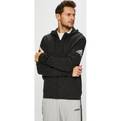 Adidas Performance - Bluza. Czarne bluzy męskie rozpinane marki adidas Performance, l, z nadrukiem, z bawełny, z kapturem. Za 299,90 zł.