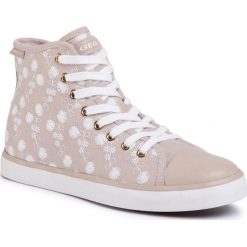 Trampki GEOX - J Ciak G. B J0204B 000DS C5000 D Beige. Brązowe trampki dziewczęce Geox, bez wzorów, ze skóry, bez zapięcia. Za 279,00 zł.