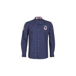 Koszule z długim rękawem U.S Polo Assn. USA PATCH SHIRT BD. Niebieskie koszule męskie marki U.S. Polo Assn., s, polo, z długim rękawem. Za 351,20 zł.
