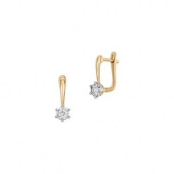 Kolczyki - , Brylant 0,18ct. Szare kolczyki damskie marki W.KRUK, z brylantem. Za 3090,00 zł.