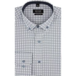 Koszula bexley 2031 długi rękaw custom fit szary. Szare koszule męskie marki Recman, m, bez wzorów, bez kołnierzyka, z długim rękawem. Za 149,00 zł.