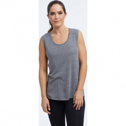 Top "Marisole" w kolorze szarym. Szare topy damskie BALANCE COLLECTION, xs, z bawełny, z okrągłym kołnierzem. W wyprzedaży za 65,95 zł.