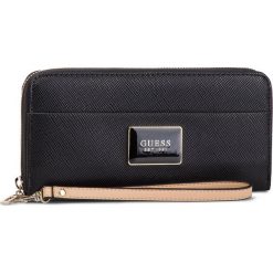Duży Portfel Damski GUESS - Kamryn (ER) Slg SWER66 91460 BLA. Czarne portfele damskie marki Guess, z aplikacjami, ze skóry ekologicznej. Za 279,00 zł.