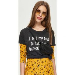T-shirty damskie: T-shirt z nadrukiem – Szary