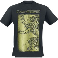 Gra o Tron Lannister - Lion T-Shirt czarny. Czarne koszulki męskie marki Gra o Tron, l, bez wzorów, bez kołnierzyka. Za 74,90 zł.