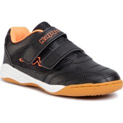 Sneakersy KAPPA - Kickoff K 260509K Black/Orange 1144. Czarne trampki chłopięce Kappa, bez wzorów, ze skóry ekologicznej, na rzepy. Za 79,00 zł.