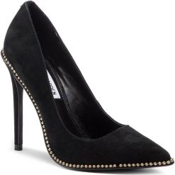 Szpilki STEVE MADDEN - Stellar SM11000380-03002-015 Black Suede. Czarne półbuty damskie Steve Madden, bez wzorów, z zamszu, bez obcasa, na obcasie, bez zapięcia. W wyprzedaży za 289,00 zł.