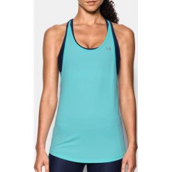 Under Armour Top HG Armour 2-in-1 Tank kolor niebieski r. XS (1303778-942). Niebieskie topy sportowe damskie Under Armour, xs. Za 133,34 zł.