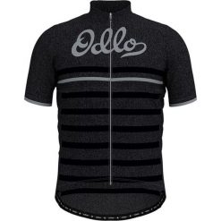 ODLO Koszulka rowerowa męska Element Print Grey. Szare koszulki męskie Odlo, m, bez wzorów, bez kołnierzyka, bez rękawów, rowerowe. Za 197,00 zł.