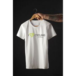 Koszulka T-SHIRT. I love cycling - my lifestyle. Czarne t-shirty męskie z nadrukiem Pakamera, m. Za 85,00 zł.