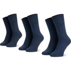 Zestaw 3 par wysokich skarpet męskich CAMEL ACTIVE - 6593 Granat 546. Niebieskie skarpetki męskie Camel Active, bez wzorów, z elastanu. Za 39,00 zł.