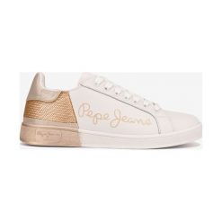Pepe Jeans Brompton Tenisówki Biały Złoty. Żółte trampki i tenisówki damskie Pepe Jeans, bez wzorów, z jeansu, bez zapięcia. Za 342,95 zł.